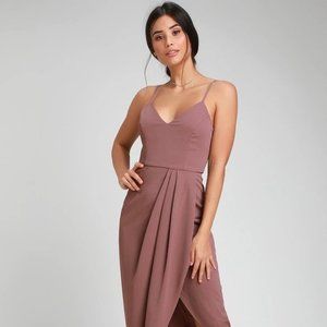 Reinette Mauve Purple Midi Dress